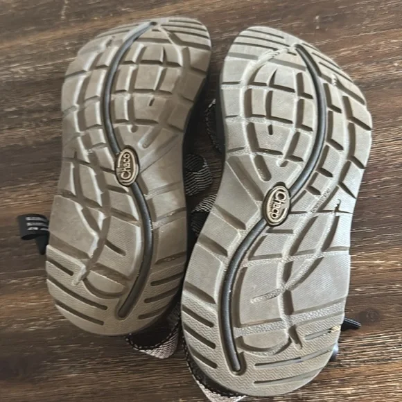 Chaco Striped Black and White Sandals - Picture 2 of 2